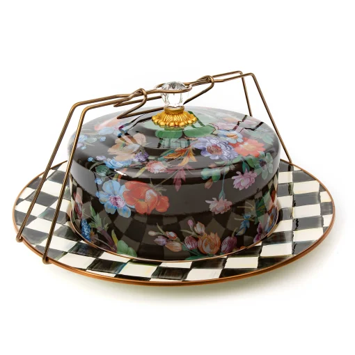 Flower Market Cake Carrier - Black