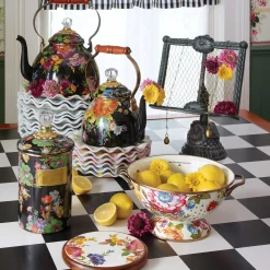 Flower Market Large Colander - White