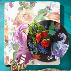 Flower Market Placemats - White - Set Of 4