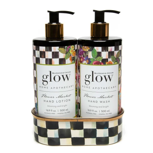 Flower Market Soap & Lotion Caddy Set