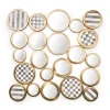 Golden Rings Wall Mirror