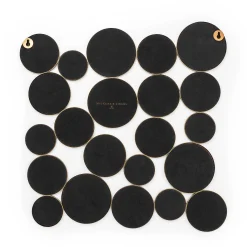 Golden Rings Wall Mirror