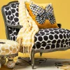 Houndstooth Throw - Yellow And White