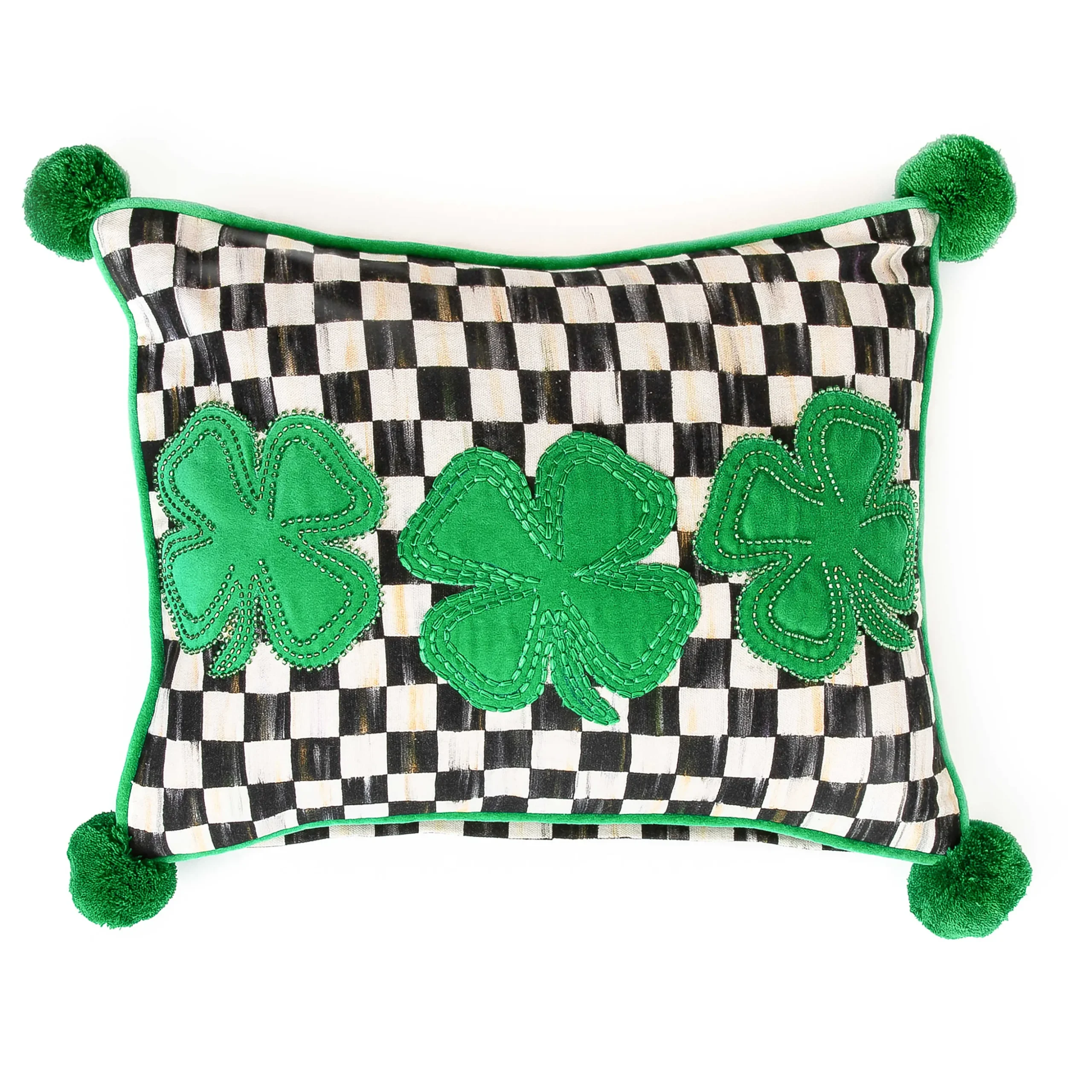 Lucky Clover Lumbar Pillow