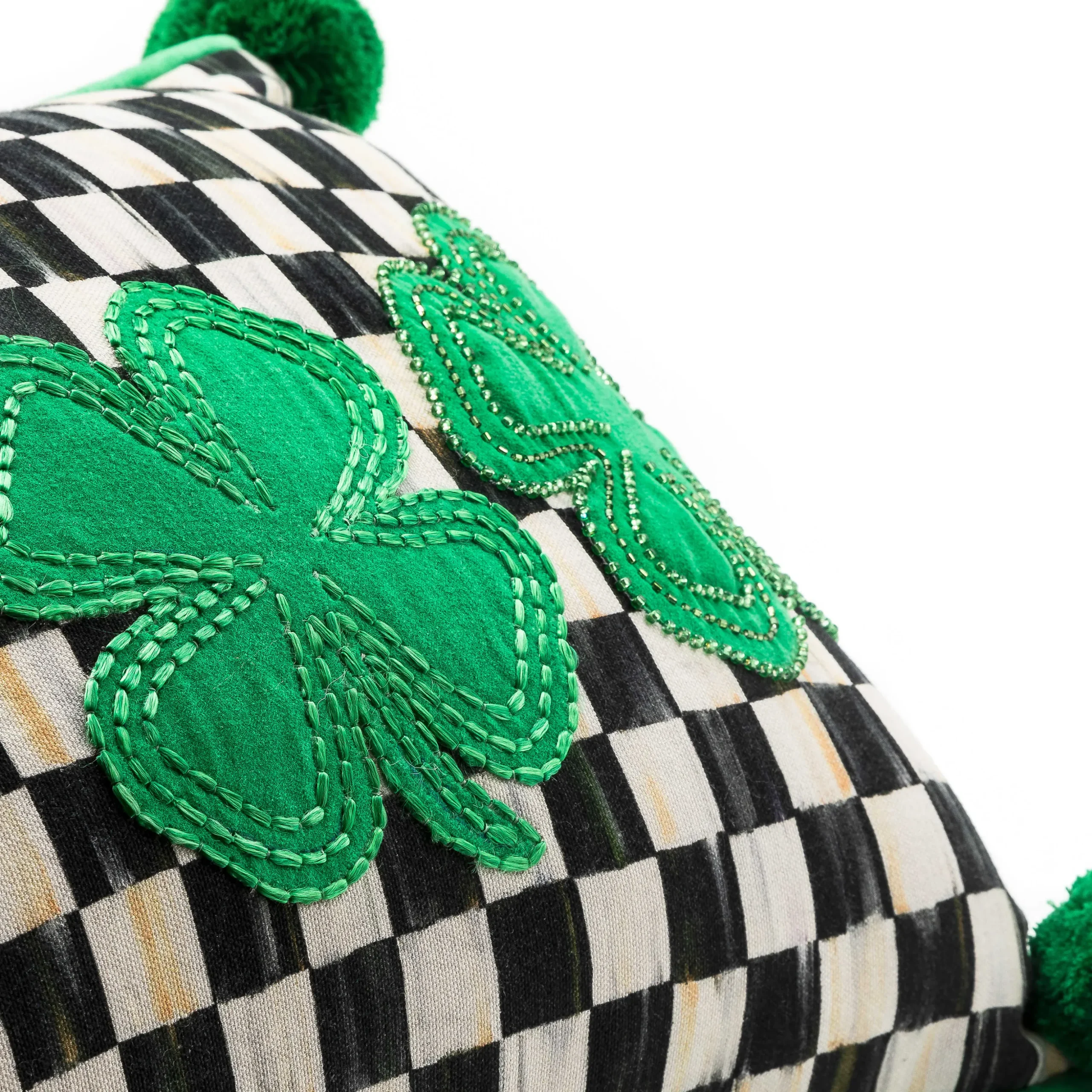 Lucky Clover Lumbar Pillow