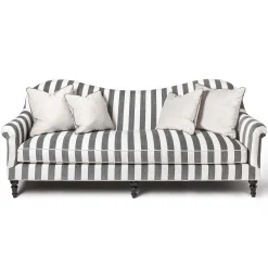 Marquee Sofa - Chenille Grey Stripe