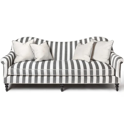 Marquee Sofa - Chenille Grey Stripe