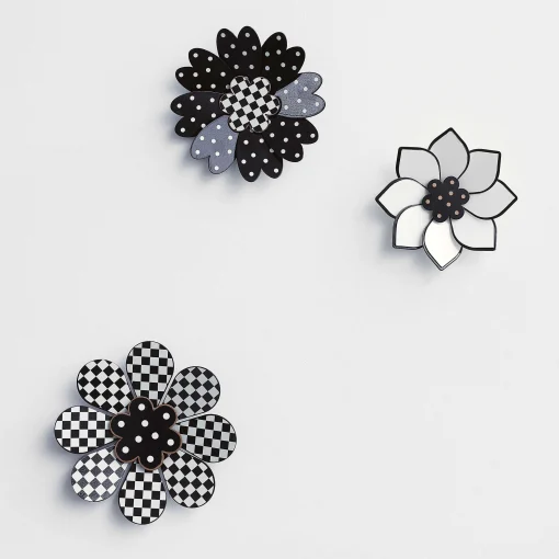 Marquee Wall Flowers - Set Of 3