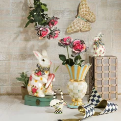 Parchment Check Butterfly Wall Decor