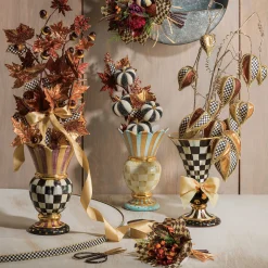 Parchment Check Great Vase