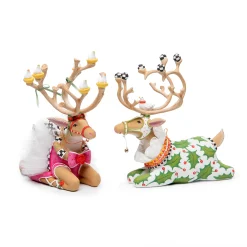 Patience Brewster Dash Away Sitting Dancer Reindeer Figure