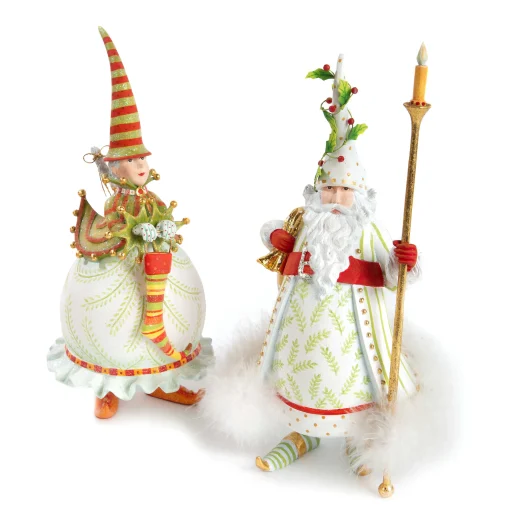 Patience Brewster Dash Away Candlelight Santa Figure