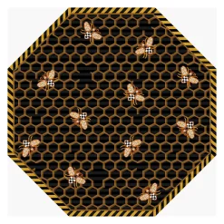 Queen Bee Rug - 6' Octagon