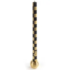 Ribbed Sphere Candle Holders - Gold - Set Of 4