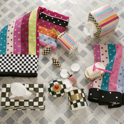 Ribbon & Dot Bath Towel