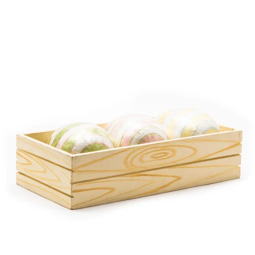 Rose Garden Stripe Eggs - Set Of 3