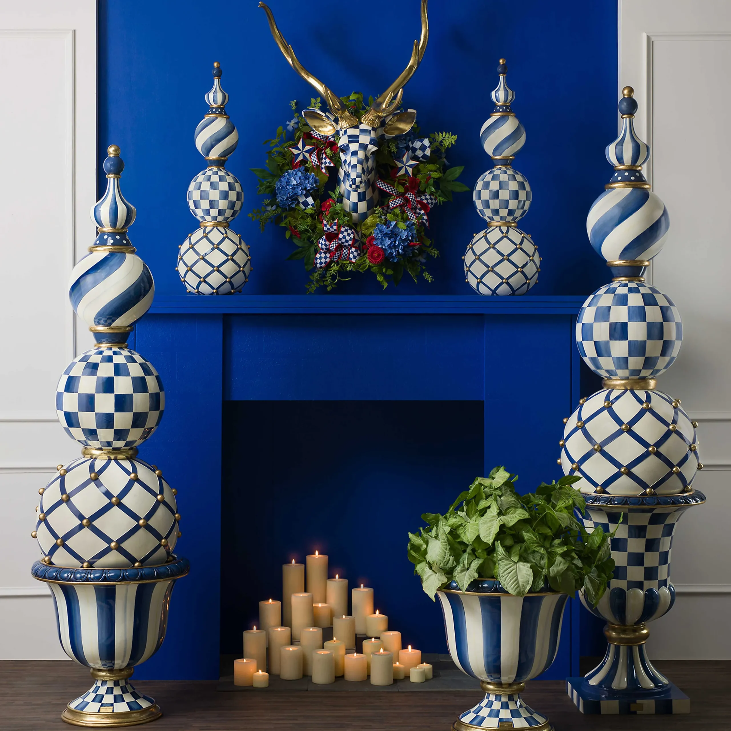 Royal Check Deer Mount