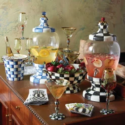 Royal Check Enamel Beverage Hostess