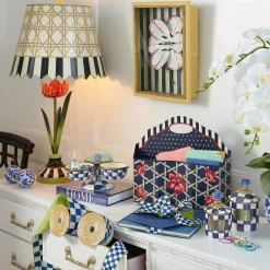 Royal Check Enamel Canister - Demi