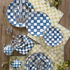 Royal Check Enamel Charger/Plate