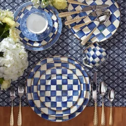 Royal Check Enamel Dinner Plate