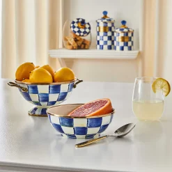 Royal Check Enamel Everyday Bowl
