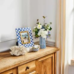 Royal Check Enamel Frame - 5" X 7"