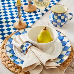 Royal Check Enamel Mug