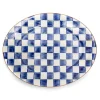 Royal Check Enamel Oval Platter - Large