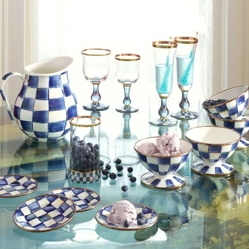 Royal Check Enamel Pitcher
