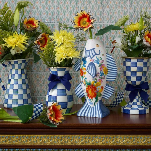 Royal Check Enamel Practical Pitcher - Large