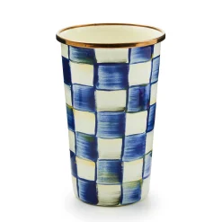 Royal Check Enamel Tumbler - 20 Ounce