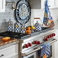 Royal Check Farmhouse Wall Clock - Small