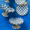 Royal Check Fluted Cake Stand