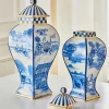 Royal Toile Ginger Jar - Small