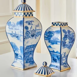 Royal Toile Ginger Jar - Small