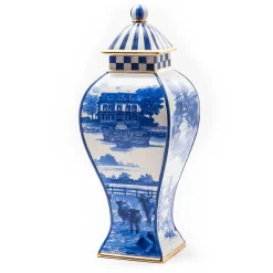 Royal Toile Ginger Jar - Small