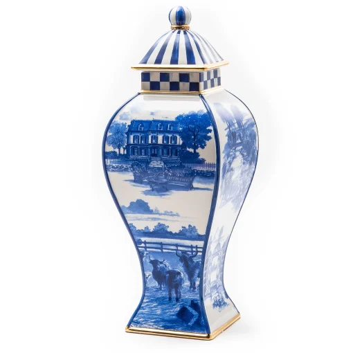 Royal Toile Ginger Jar - Small
