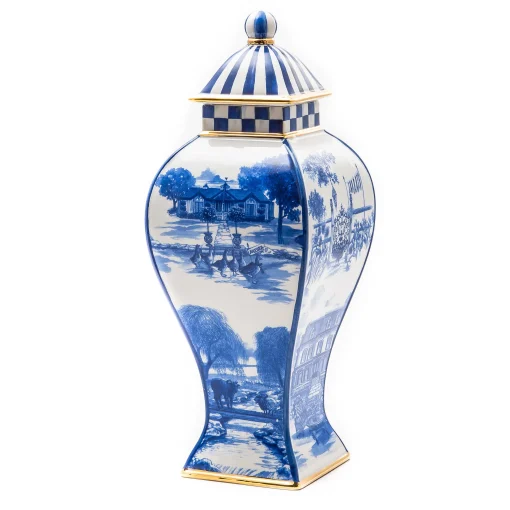Royal Toile Ginger Jar - Small