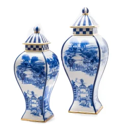 Royal Toile Ginger Jar - Small
