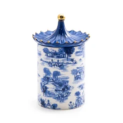 Royal Toile Lidded Cachepot