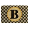 Single Letter Monogrammed Entrance Mat - B