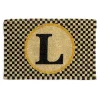 Single Letter Monogrammed Entrance Mat - L