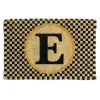 Single Letter Monogrammed Entrance Mat - E