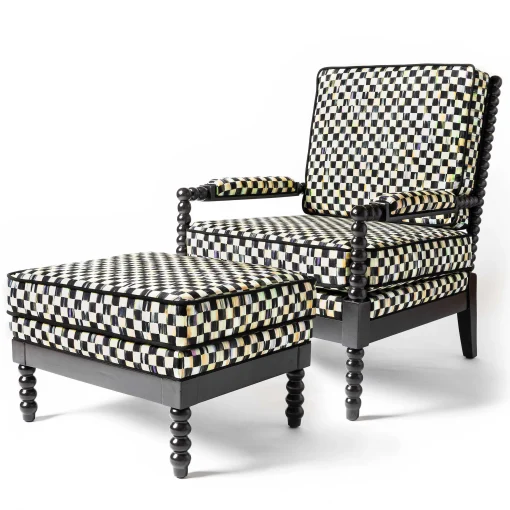 Spindle Check Outdoor Chair