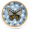 Spot On Butterfly Wall Clock