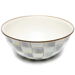 Sterling Check Enamel Everyday Bowl - Large