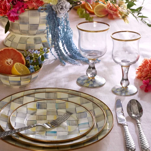 Sterling Check Enamel Everyday Bowl