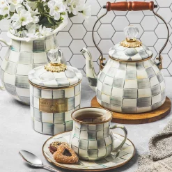 Sterling Check Enamel Mug