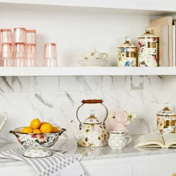 Sterling Check Enamel Mug